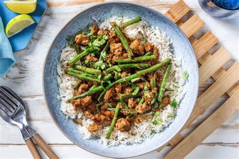 This recipe is decently healthy, with only 250 calories per serving. Thai 'Pad Krapow Moo' Recipe | HelloFresh