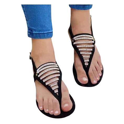 Akiihool Sandals For Women Dressy Summer Wide Width Women S Reggae Sew Me Boho Woven Strappy