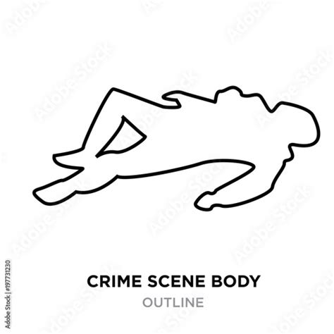 Crime Scene Body Outline Template