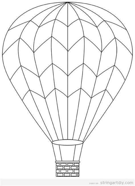 Hot Air Balloon Printable Template Printable Word Searches