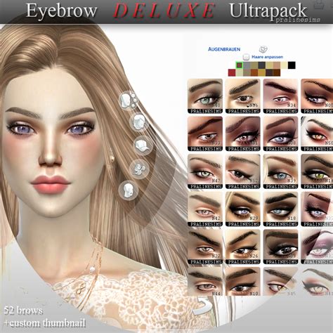 Sims 4 Ccs The Best Ultrapack Eyebrows By Pralinesims
