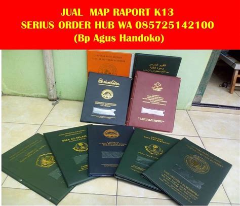 Wa 085725142100, Map Raport K13, Map Raport Bandung, Sampul Raport K13