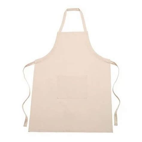 Cream Plain Kitchen Cotton Apron Size Large At Rs 95 In Karur Id 21361873688