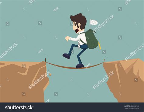 Business Man Takes A Risk Eps10 Vector Format 209962144 Shutterstock