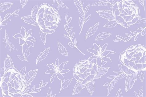 Flower Background Wallpaper Purple Pastel Purple Flower Iphone