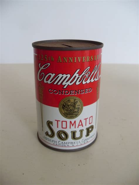 Vintage Campbells Tomato Soup Can Bank