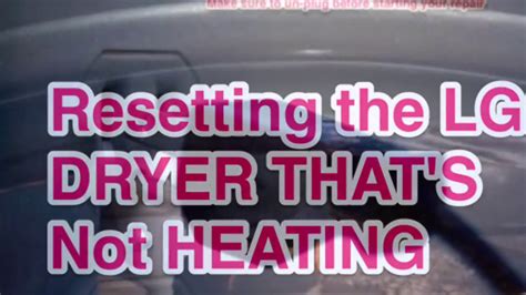 There are multiple parts in a gas dryer that can be faulty and cause the i have a lg dlg8388nm gas dryer not getting hot. LG DRYER NOT --HEATING -- QUICK FIX 🔥🔥🔥 - YouTube