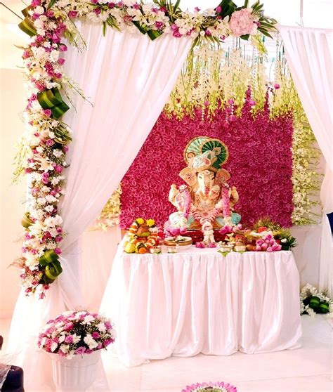 Pin By D Square On Ganpati In 2019 Flower Decoration For Ganpati