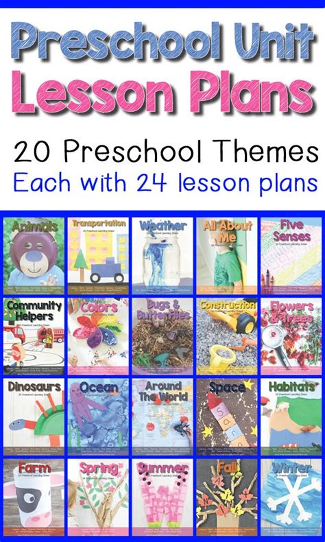Preschool Unit Lesson Plans