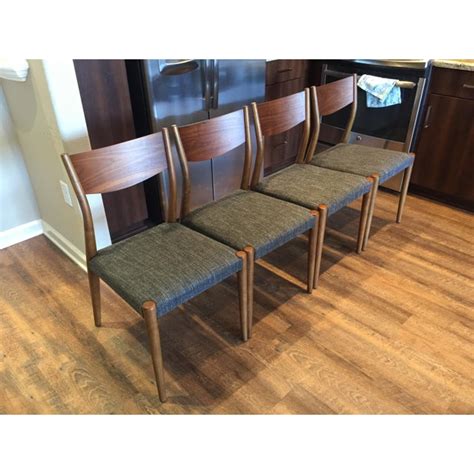 < image 1 of 6 >. West Elm Tate Dining Chair - Set of 4 | Chairish