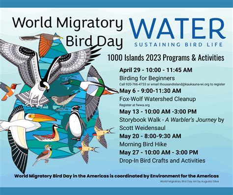 World Migratory Bird Day 1000 Islands Environmental Center