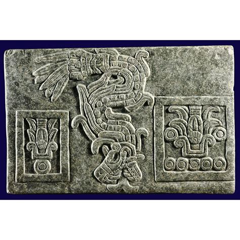 Relief Of The Aztec God Quetzalcoatl As The Featered Serpent Aztec