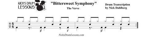 Bittersweet Symphony The Verve Nicks Drum Lessons