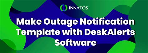 The help desk may send emails and/or put information up on the company intranet site, but this is often not enough to stem the flow of phone calls. Make Outage Notification Template with DeskAlerts Software ...