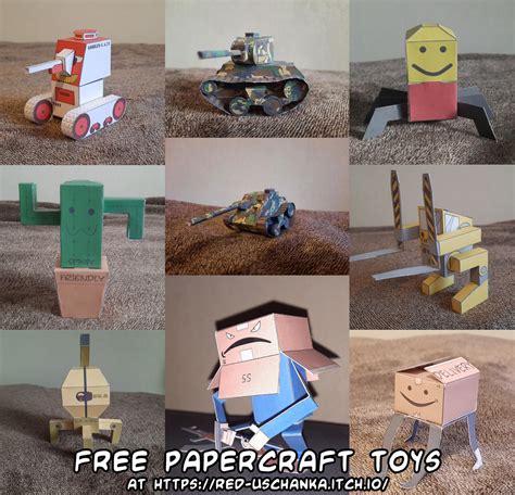 Ninjatoes Papercraft Weblog Free Papercraft Toys By Red Uschanka