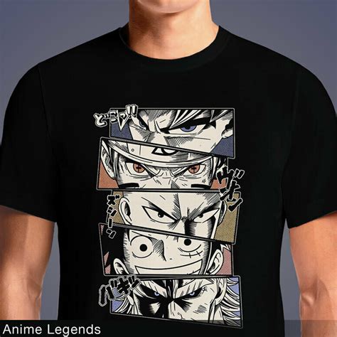 Welcome to h&m, your shopping destination for fashion online. Anime Legends Goku Naruto Saitama Luffy Might T Shirt