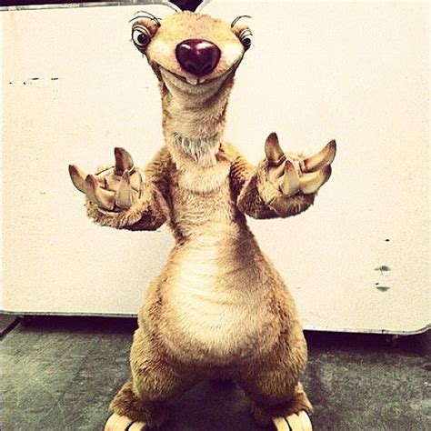 Heres Sid The Sloth Backstage At The Launch Of Ice Age