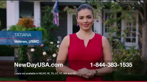 NewDay USA 100 VA Loan TV Spot Tatiana Straight Ahead Outside