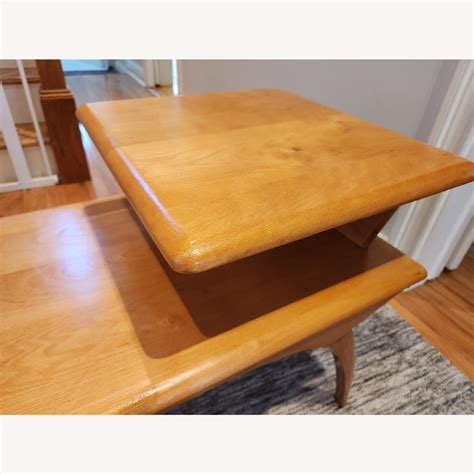 Heywood Wakefield Mid Century Mapple Side Table AptDeco