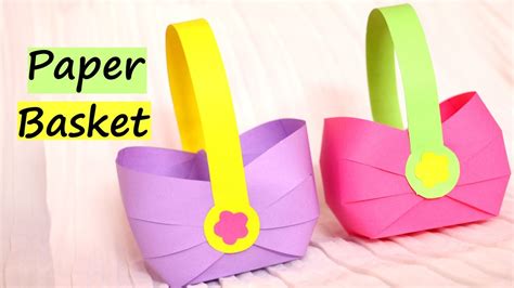 How To Make A Paper Basket For Easter 2017 Easy Paper