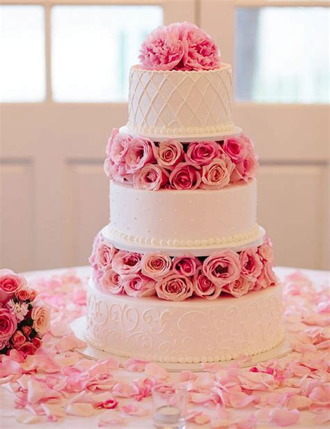 28 Inspirational Pink Wedding Cake Ideas