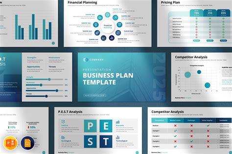 Business Plan Powerpoint Template On Behance