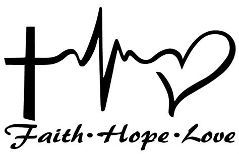Faith Hope Love Vinyl Decal Sticker Car Window Wall Bumper