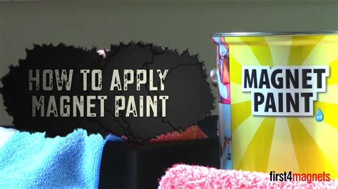 How To Apply Magnet Paint Youtube