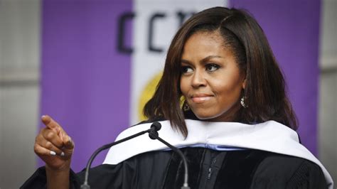 Michelle Obama Gives Commencement Speech In New York City