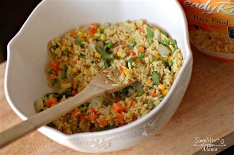 Simple Vegetable Rice Pilaf Simple Living Mama