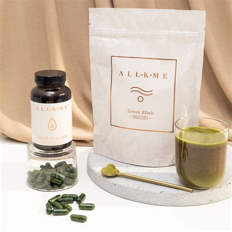 Allkme Green Rejuvenation Set Vegan Supplements For Your Health And