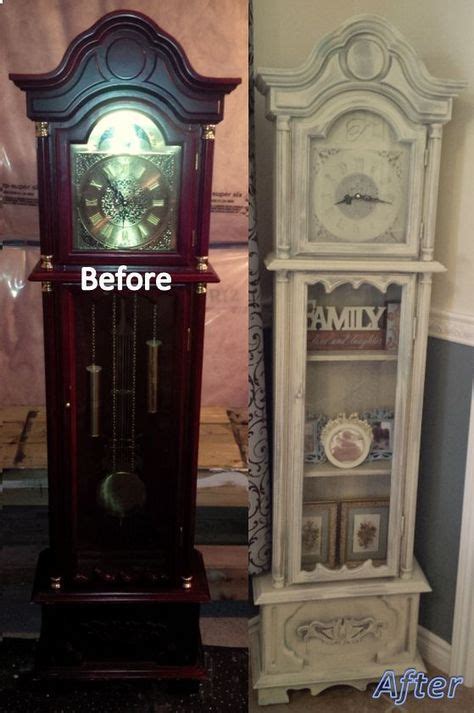 Grandfather Clock Furniture Makeover Repurposed Grandfather Clock