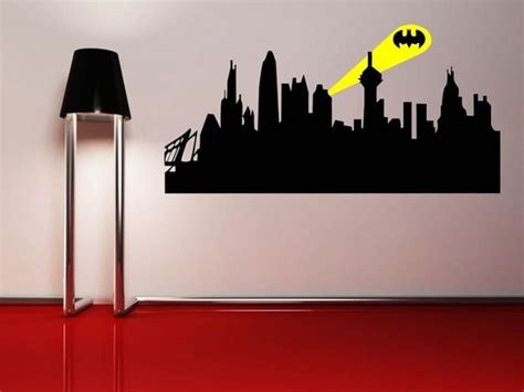 Gotham City Skyline Batman Decal Halloween Wall Decals Batman