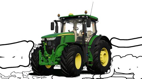 Tractor John Deere 7r 2014 V1000 Farming Simulator 22 Mod Ls22