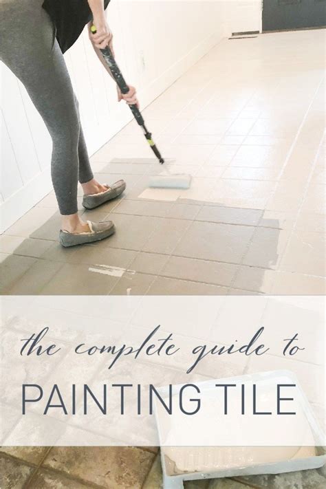 Painting Ceramic Tile Floor Painting Tile Floors Painting Bathroom Tiles Painted Floor Tiles