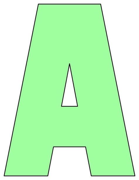 Letters and the alphabet worksheets for preschool and kindergarten. 8X10.5 Inch Light Green Printable Letters A-Z, 0-9 ...