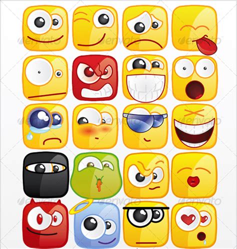 50 Free Smiley And Emoticon Icon Sets