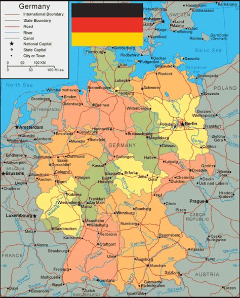 Peta Jerman Lengkap Dengan Keterangan Batas Wilayah Tarunas