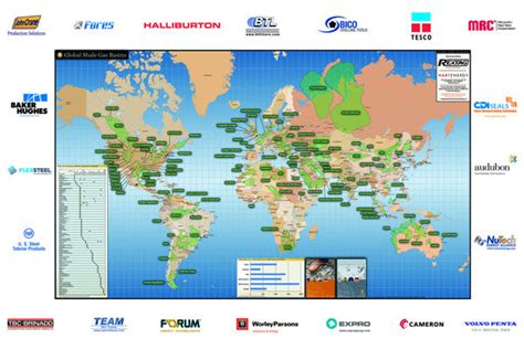 Global Shale Gas Basins Map Hart Energy Store
