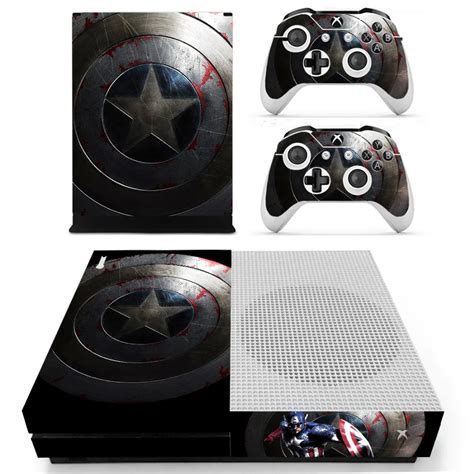 Avengers Captain America Skin Sticker Decal For Xbox One S Console And