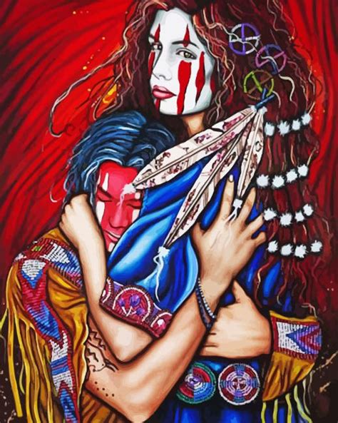 Native American Couple Paint By Numbers Num Paint Kit