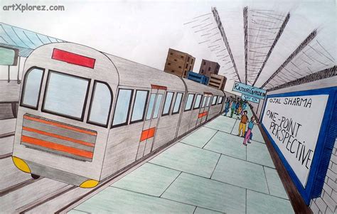 Train Perspective Drawing At Getdrawings Free Download