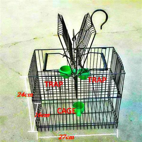 Portable Metal Bird Trap Photo Traps Cage Pest Control Protect Fall
