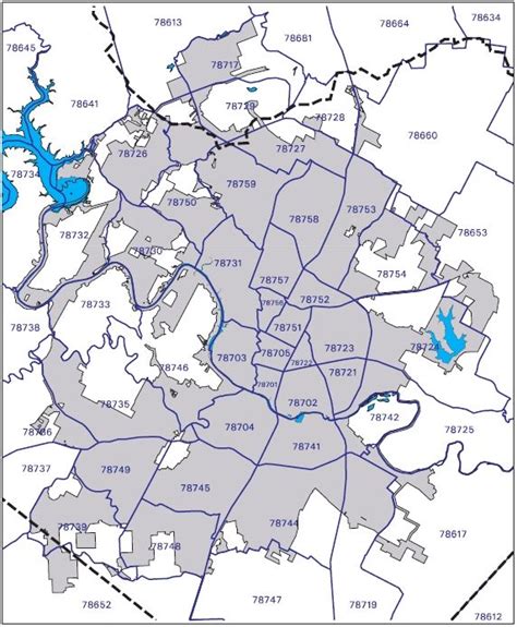 Map Of Austin Texas With Zip Codes