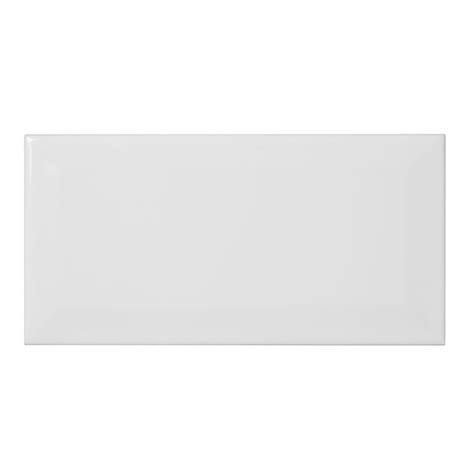 Trentie White Gloss Ceramic Wall Tile Pack Of 40 L200mm W100mm