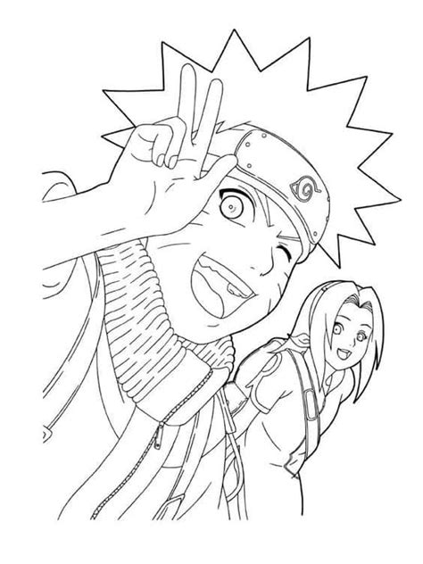 Time 7 Desenhos Naruto Para Colorir