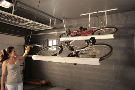 Hang Bikes From Garage Ceiling Bike Storage Garage Garage Storage