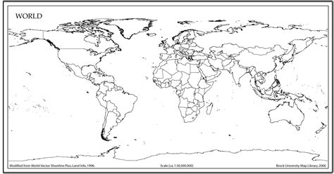 World Map Outline World Map Coloring Page Blank World Map