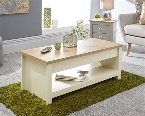 Coffee table size and dimensions are just as important as the shape and style. Lancaster Lift Up Coffee Table