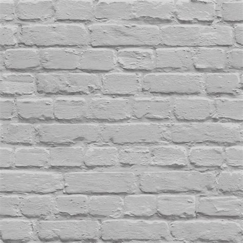Muriva Painted Brick Pattern Wallpaper Faux Effect
